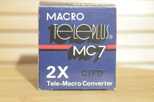 Boxed Teleplus FD Macro MC7 2X Tele-Macro Converter With Case and Instructions. Perfect accessory for your camera kit. - RewindCameras quality vintage cameras, fully tested and serviced