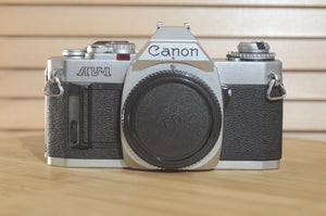 Stunning Canon AV1 (body only). Lovely condition. Great Beginner Camera. - RewindCameras quality vintage cameras, fully tested and serviced