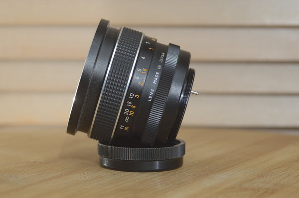 Prinzflex Auto Reflex 28mm f2.8 M42 Wide Angle Lens With Case. - RewindCameras quality vintage cameras, fully tested and serviced