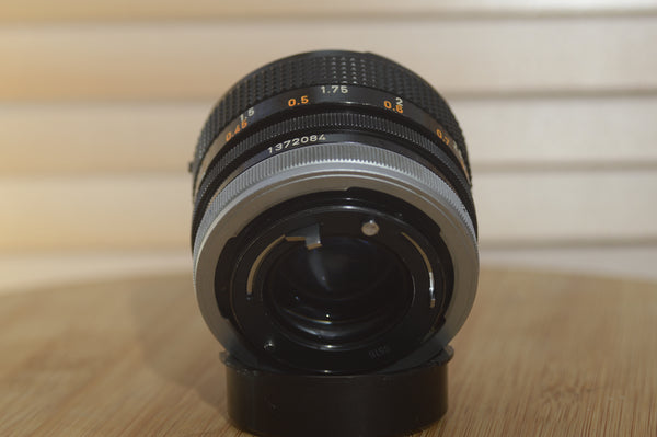 Vintage Canon FD 50mm f1.4 SSC lens. These are just fantastic prime lenses. - RewindCameras quality vintage cameras, fully tested and serviced