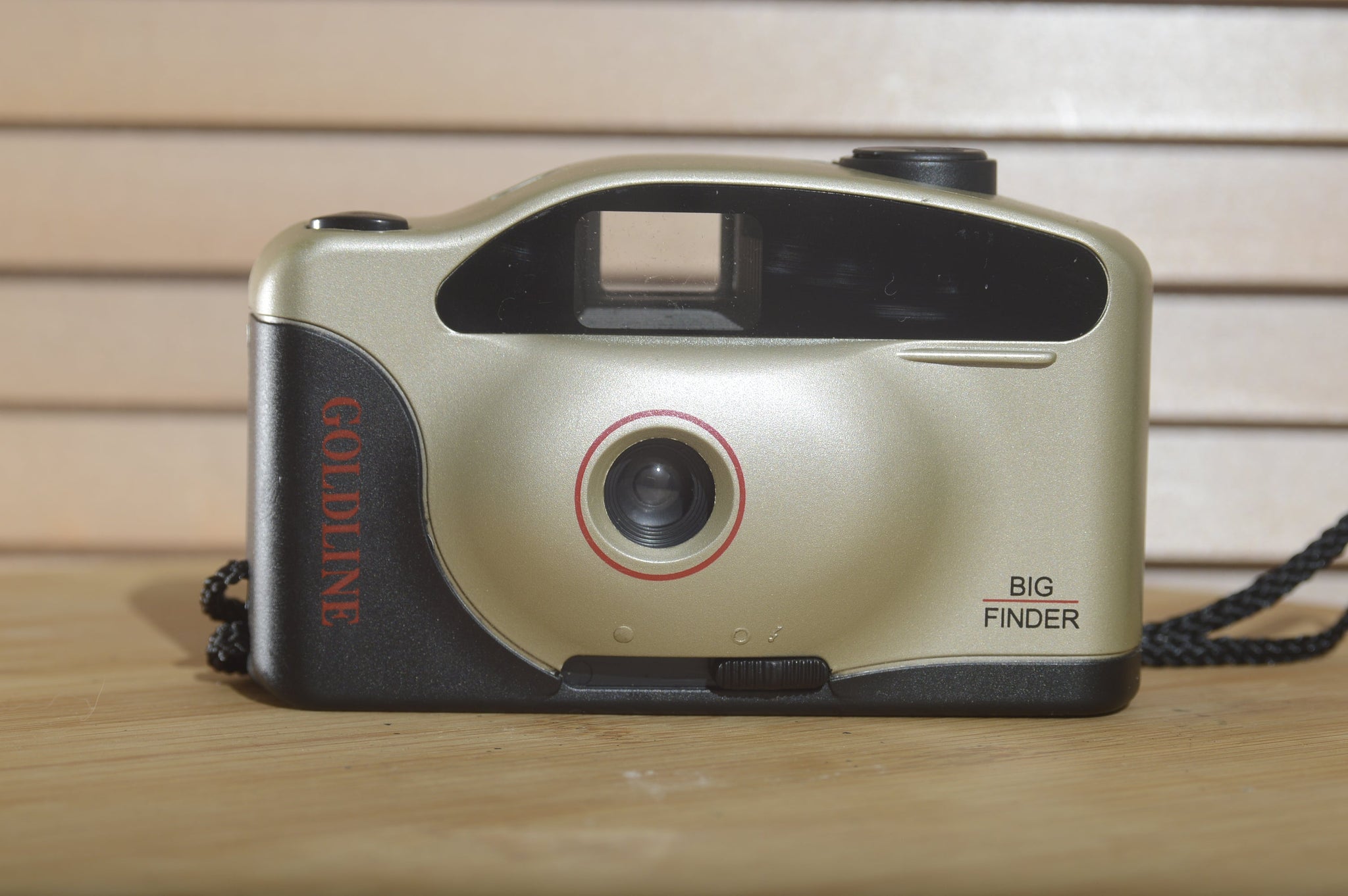 Goldline Big Finder 35mm Compact Camera. Fantastic vintage point and shoot. - RewindCameras quality vintage cameras, fully tested and serviced
