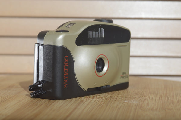 Goldline Big Finder 35mm Compact Camera. Fantastic vintage point and shoot. - RewindCameras quality vintage cameras, fully tested and serviced