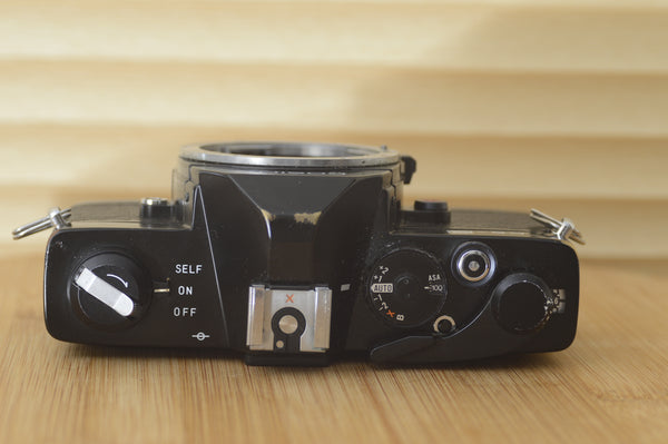 Cosina CS-2 35mm SLR Camera (Body Only). K-Mount Camera. Perfect for students or for those getting started in the wonderful world of film. - RewindCameras quality vintage cameras, fully teste