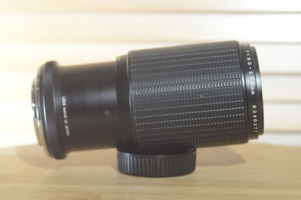 Mitakon OM Fit 80-200mm f4.5 MC Macro Zoom lens. Beautiful condition, an excellent addition to your kit. - RewindCameras quality vintage cameras, fully tested and serviced