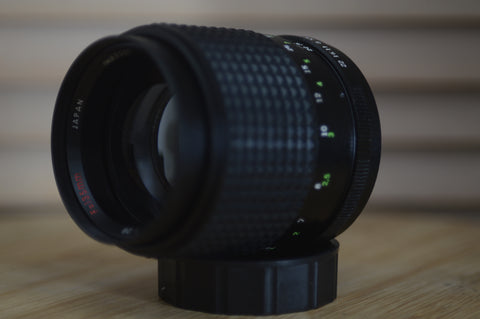 Prinzflex Auto MC 135mm f2.8 M42 Screw thread lens. Wow lovely lens with super clear and crisp optics - RewindCameras quality vintage cameras, fully tested and serviced