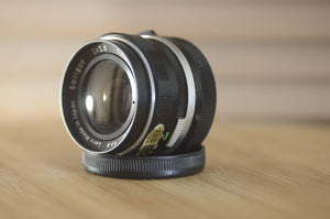 Soligor M42 35mm f2.8 lens. This is a lovely wide angle lens in fantastic condition - RewindCameras quality vintage cameras, fully tested and serviced