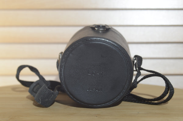 Fantastic Sigma LC-1 Hard Leather Lens Case. Perfect for protecting your Vintage lenses. - RewindCameras quality vintage cameras, fully tested and serviced