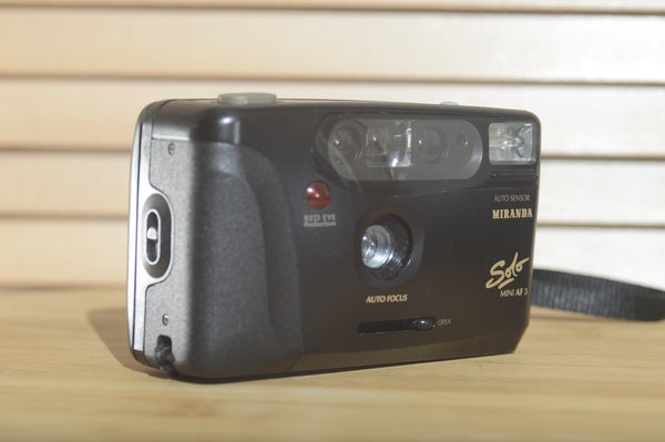 Miranda Solo Mini AF 3 35mm Compact Camera. Fantastic vintage point and shoot. - RewindCameras quality vintage cameras, fully tested and serviced