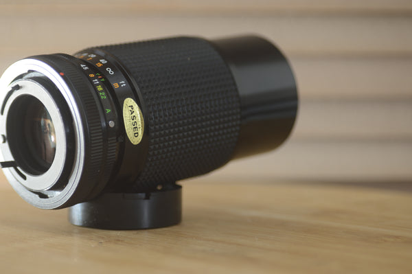 Gorgeous Mitakon MC Zoom 70-210mm f4.5 FD lens. Perfect for wildlife photography. - RewindCameras quality vintage cameras, fully tested and serviced
