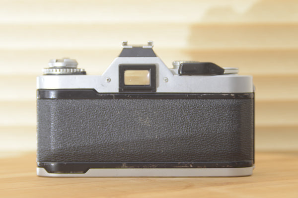 Canon AV1 (body only). Good working condition. These are perfect for beginners or those who want to explore vintage photography. - RewindCameras quality vintage cameras, fully tested and serv