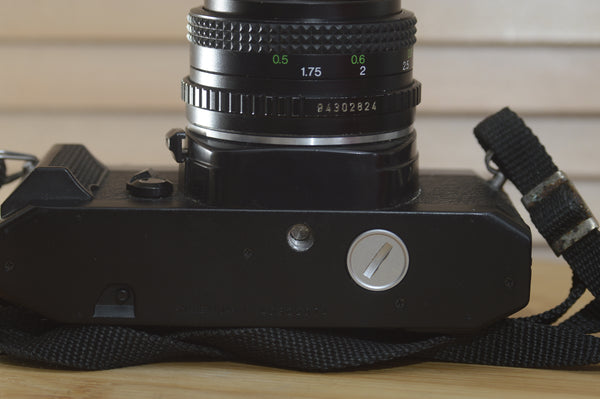 Miranda MS-1 35mm With 50mm f2 K Mount lens. These are stunning cameras a great start into 35mm film photography. easy to use - RewindCameras quality vintage cameras, fully tested and service