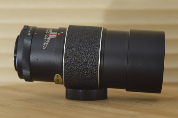 Lovely Derick Gardner M42 Auto 200mm f3.5  lens.  This is a beautiful example of vintage lens - RewindCameras quality vintage cameras, fully tested and serviced