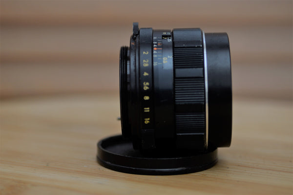 Beautiful Super Takumar SMC 55m f2 lens M42 lens . Gorgeous lens to add to your collection. - RewindCameras quality vintage cameras, fully tested and serviced