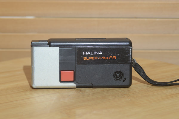 Halina Super-Mini 88 Miniature 110mm Camera. 110mm photography is really making a come back! Perfect pocket size. - RewindCameras quality vintage cameras, fully tested and serviced