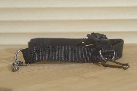 Black Camera Strap. A lovely addition to your vintage set up. - RewindCameras quality vintage cameras, fully tested and serviced