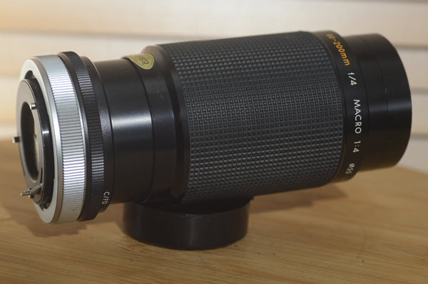 Kiron FD fit 80-200mm f4 MC Macro Zoom lens. Fantastic Condition Wildlife lens. - RewindCameras quality vintage cameras, fully tested and serviced
