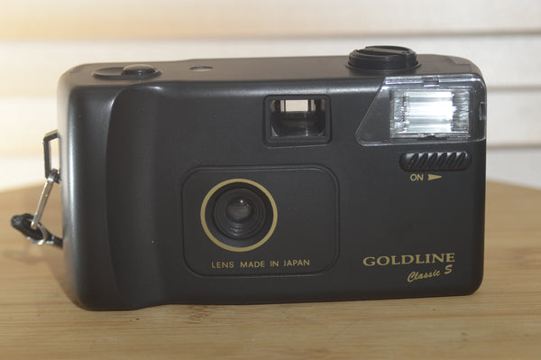 Boxed Goldline Classic S K-200 35mm Compact Camera. Perfect for all levels - RewindCameras quality vintage cameras, fully tested and serviced