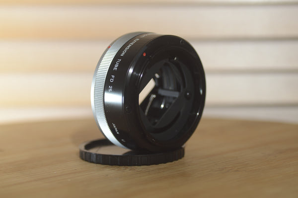 Canon Extension Tube FD 25mm. In Impeccable condition. - RewindCameras quality vintage cameras, fully tested and serviced