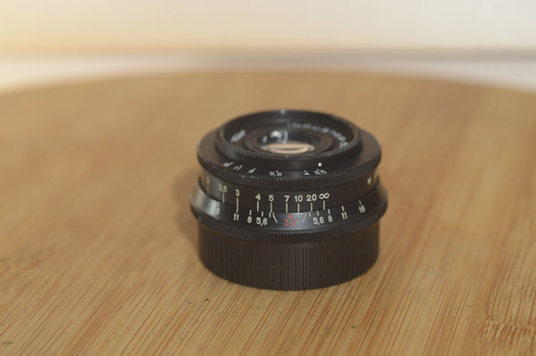 Industar M42 50-2 50mm f3.5 Pancake lens. A fantastic lens. - RewindCameras quality vintage cameras, fully tested and serviced