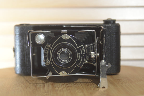 Houghton Butcher May Fair Medium Format Folding Camera. Great as a prop or for experimental photography - RewindCameras quality vintage cameras, fully tested and serviced