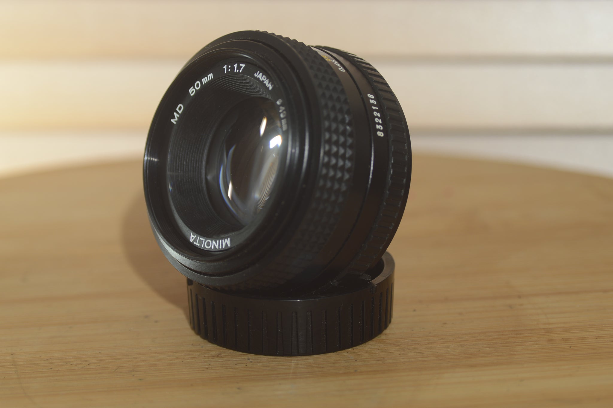 Minolta MD 50mm f1.7 lens. Fantastic Standard lens for your Minolta - RewindCameras quality vintage cameras, fully tested and serviced