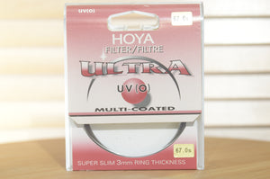 Hoya 67mm UV(0) filter in Original case. Perfect for reducing glare and protecting your lens. - RewindCameras quality vintage cameras, fully tested and serviced