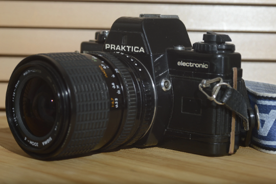 Praktica BC3 Electronic with Sigma 28-70mm f3.5-4.5 lens and strap. Fantastic set up. - RewindCameras quality vintage cameras, fully tested and serviced