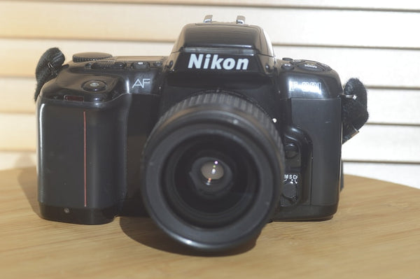 Nikon F601 AF 35mm film Camera with 28-80mm lens and Strap. - RewindCameras quality vintage cameras, fully tested and serviced
