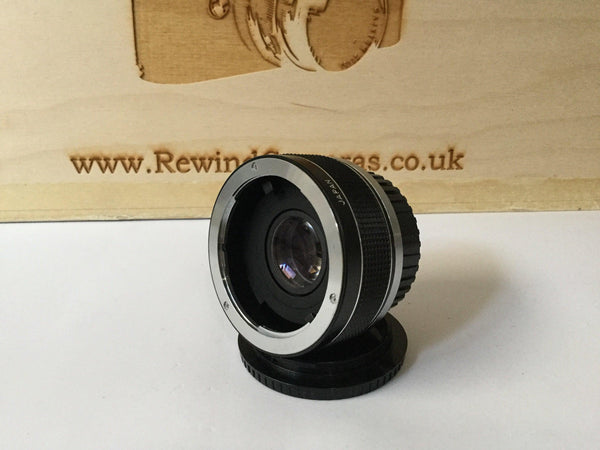 OM DIA Auto Tele 2x Converter with case. Perfect for doubling your focal length. Crisp optics lovely vintage OM fit.Grab yourself a bargain! - RewindCameras quality vintage cameras, fully tes