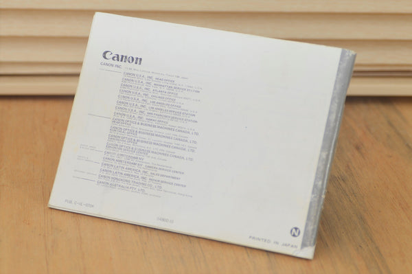 Lovely Canon A1 Instruction Manual. Perfect for beginners or for those that want a refresher in the wonderful world of Film Photography - RewindCameras quality vintage cameras, fully tested a