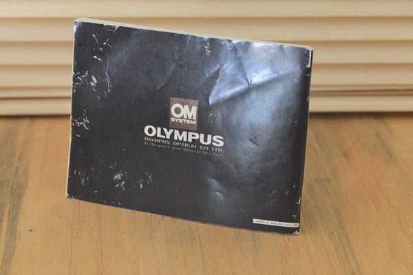 Lovely Olympus OM-2 Instruction Manual. Perfect for beginners or for those that want a refresher in the wonderful world of Film Photography - RewindCameras quality vintage cameras, fully test
