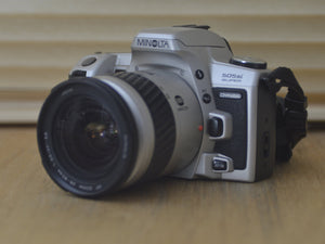 Minolta DYNAX 505SI Super with 28-80mm 3.5-5.6 AF Zoom lens. Full of functions a great 35mm SLR. Lovely addition to any photographer's kit. - RewindCameras quality vintage cameras, fully test