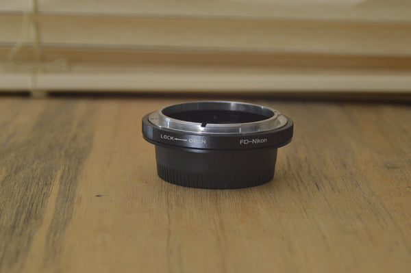 Super useful FD-Nikon adapter. Great for a digital conversion. Add the quality of vintage lenses to your digital kit. - RewindCameras quality vintage cameras, fully tested and serviced