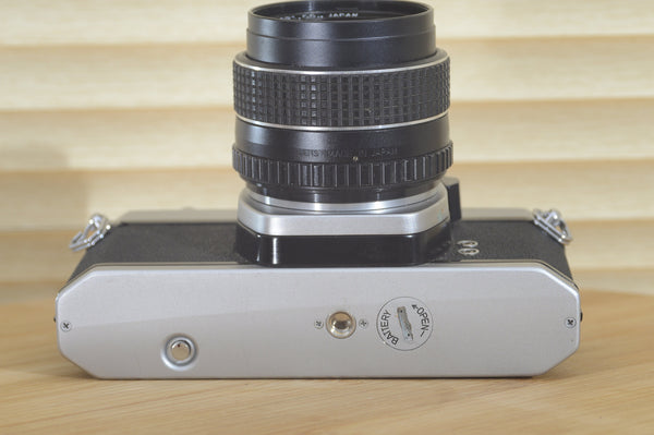 Asahi Spotmatic sp 1000 with 28mm f2.8 lens. Comes with Strap - RewindCameras quality vintage cameras, fully tested and serviced