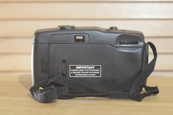 Boxed Panoramic Wide Pic 35mm Point and Shoot Camera. Great for beginners or travelling Photography. - RewindCameras quality vintage cameras, fully tested and serviced