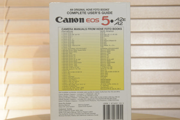 Canon EOS 5 Instruction Guide Book. Ideal for all levels of photographers. - RewindCameras quality vintage cameras, fully tested and serviced