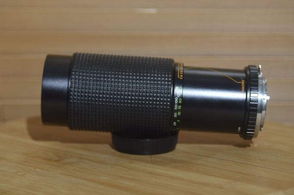 Sunagor OM Fit 75-300mm f5.6 Auto Zoom Lens. With Case - RewindCameras quality vintage cameras, fully tested and serviced