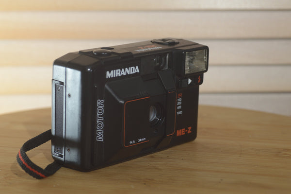 Miranda Motor ME-Z 35mm point and shoot compact camera. This is great for getting into vintage photography. - RewindCameras quality vintage cameras, fully tested and serviced