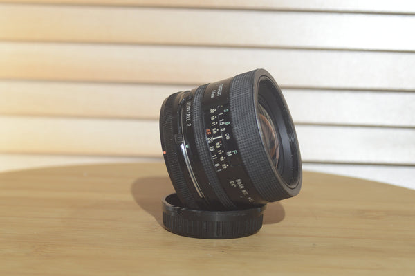 Tamron 24mm f2.8 FD Lens. Fantastic fast prime lens. - RewindCameras quality vintage cameras, fully tested and serviced