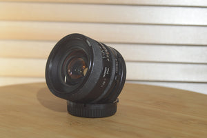 Tamron 24mm f2.8 FD Lens. Fantastic fast prime lens. - RewindCameras quality vintage cameras, fully tested and serviced
