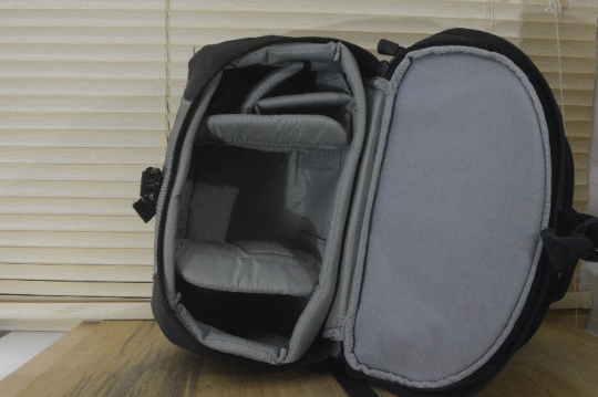 Vintage Lowepro black and grey padded camera bag back pack. Super comfortable to wear - separate compartments. Perfect addition to you kit. - RewindCameras quality vintage cameras, fully test